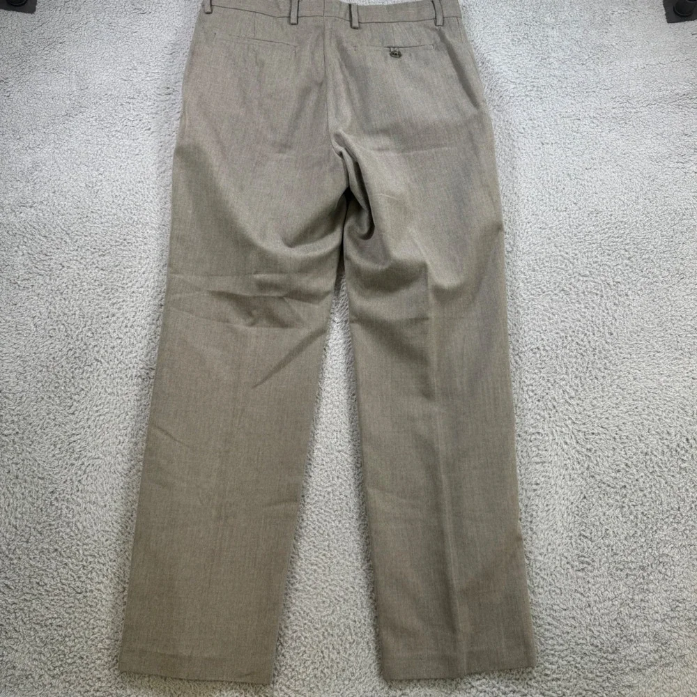 Banana‎ Republic Classic Fit Herringbone Dress Pants Mens 34x32 Taupe Gray Gray